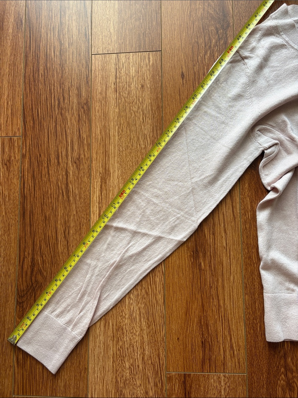 Quince Lightweight Cotton Cashmere Crew Sweater Sugar Stone (Pale Pink) Sm EUC - Picture 9 of 10
